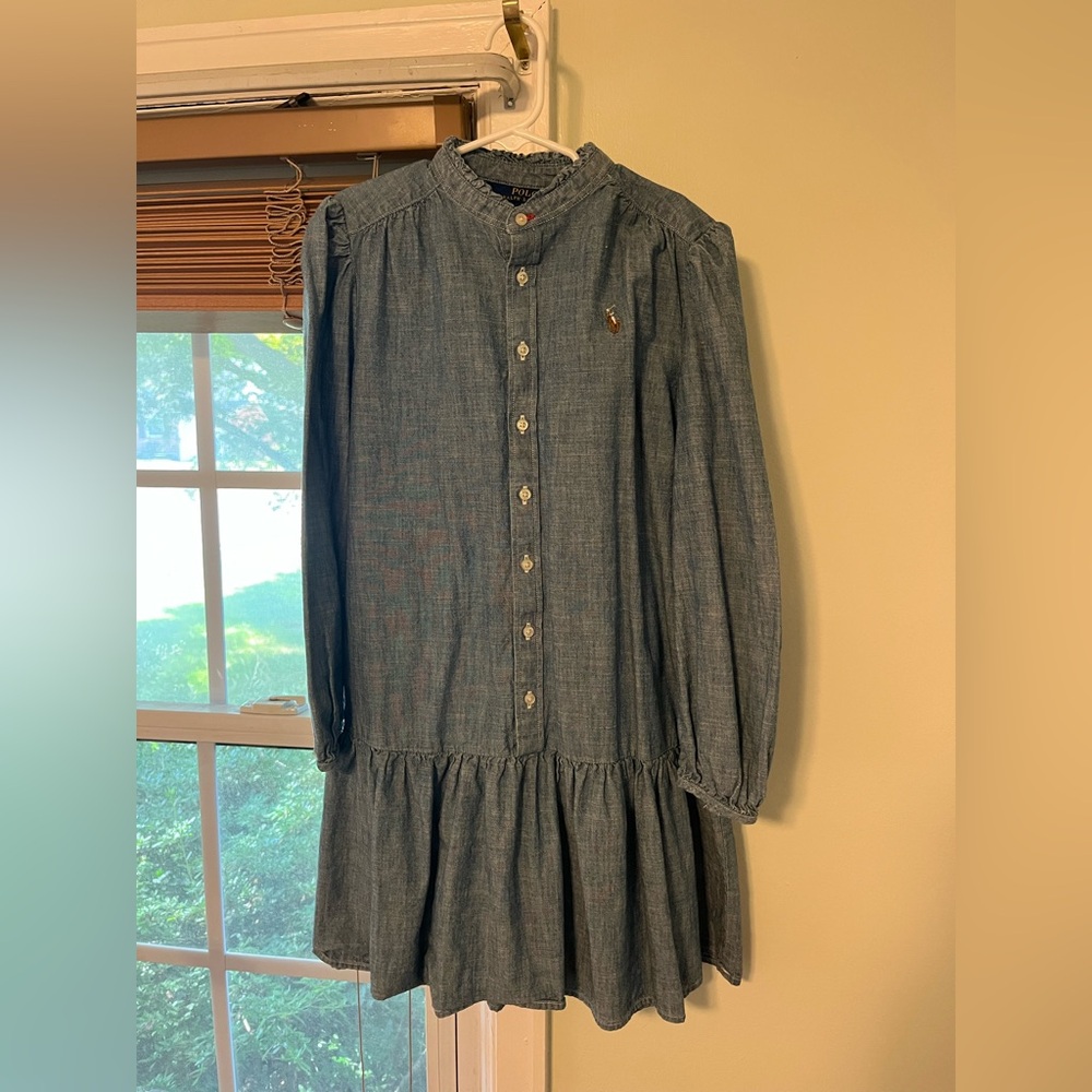 Girls Polo Ralph Lauren Denim Dress - size 10